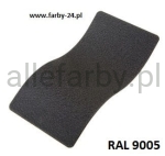 Czarny Kolor Farba Proszkowa Epoksydowo - Poliestrowa Gruba Struktura FF60HT9975184WRX Minimum 1 kg