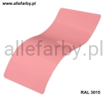 RAL 3015 Farba Proszkowa Poliestrowa Kolor Różowy Gładki Połysk P/S1/U/3015/B-118 Minimum 1 kg 
