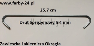 Zawieszki Z Drutu Sprężynowego, Haki Lakiernicze CR00025040-R=11 - 50 szt.