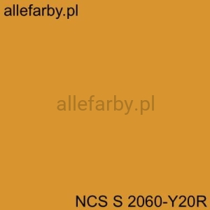 NCS S 2060-Y20R Farba Proszkowa Poliestrowa Gładki Połysk P/S1/U/NCS2060/8-276 Minimum 10 kg