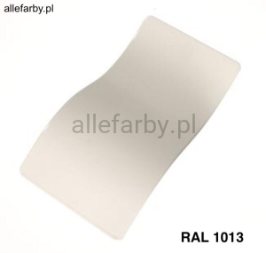 RAL 1013 Farba Proszkowa Poliestrowa Kolor Biały Ostrygowy Gładki Połysk PE58AT1013189GLX Minimum 1 kg