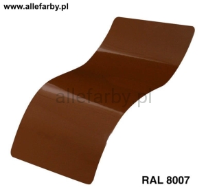 RAL 8007 Farba Proszkowa Poliestrowa Kolor Brąz Sarnowy Mat P/S4/U/8007/7-285 Minimum 20 kg