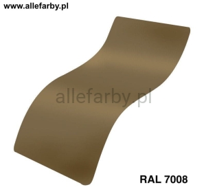 RAL 7008 Farba Proszkowa Poliestrowa Kolor Szary Khaki Połysk P/S1/U/7008/7-177 Minimum 20 kg