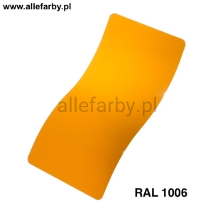 RAL 1006 Farba Proszkowa Poliestrowa Kolor Pomarańczowo-Miodowy Połysk P/S1/U/1006/7-106 Minimum 20 kg