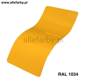 RAL 1034 Farba Proszkowa Poliestrowa Kolor Żółty Pastelowy  Połysk P/S1/U/1034/7-114 Minimum 20 kg