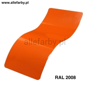 RAL 2008 Farba Proszkowa Poliestrowa Kolor Pomarańczowy Jasny Mat P/S4/U/2008/7-234 Minimum 20 kg