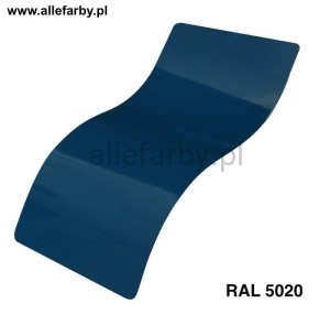 RAL 5020 Farba Proszkowa Poliestrowa Kolor Niebieski Oceaniczny Połysk P/S1/U/5020/7-149 Minimum 20 kg