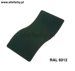 RAL 6012 Farba Proszkowa Poliestrowa Kolor Zielono-Czarny Mat P/S4/U/6012/7-256 Minimum 20 kg