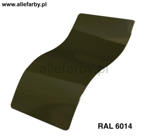 RAL 6014 Farba Proszkowa Poliestrowa Kolor Oliwkowo-Żółty Mat P/S4/U/6014/7-257 Minimum 20 kg