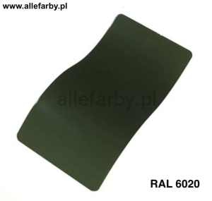 RAL 6020 Farba Proszkowa Poliestrowa Kolor Zielony Tlenkowy Połysk P/S1/U/6020/7-163 Minimum 20 kg
