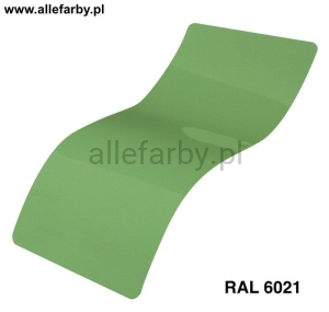 RAL 6021 Farba Proszkowa Poliestrowa Kolor Zielony Blady Mat P/S4/U/6021/7-258 Minimum 20 kg