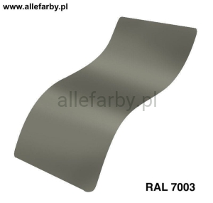RAL 7003 Farba Proszkowa Poliestrowa Kolor Szary Szałwiowy Połysk P/S1/U/7003/7-174 Minimum 20 kg