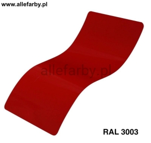RAL 3003 Farba Proszkowa Poliestrowa Kolor Czerwony Rubinowy Gładki Połysk PE58AT3003189GLX Minimum 1 kg