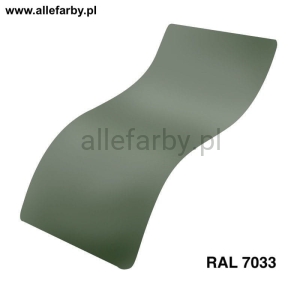 RAL 7033 Farba Proszkowa Poliestrowa Kolor Szary Cementowy Połysk P/S1/U/7033/7-184 Minimum 20 kg