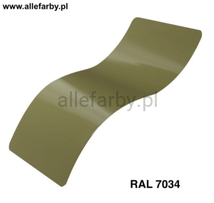 RAL 7034 Farba Proszkowa Poliestrowa Kolor Szaro-Żółty Połysk P/S1/U/7034/7-185 Minimum 20 kg