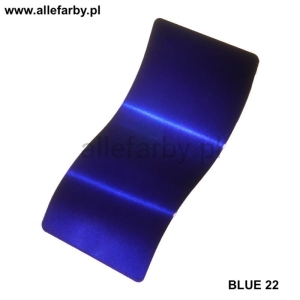 Transparent Niebieski Farba Proszkowa Poliestrowa Gładki Połysk BLUE 22 P/S1/U/BLUE22/2-512 Minimum 1 kg