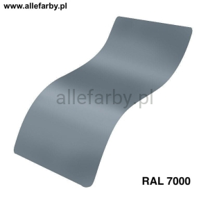 RAL 7000 Farba Proszkowa Poliestrowa Kolor Szary Popielaty Połysk P/S1/U/889/8-216 Minimum 1 kg
