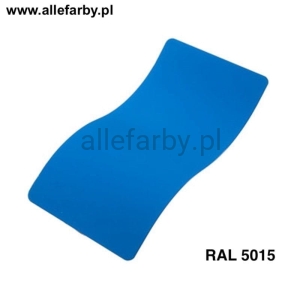RAL 5015 Farba Proszkowa Poliestrowa Kolor Niebieski Gładki Połysk P/S1/U/129/8-191 Minimum 1 kg