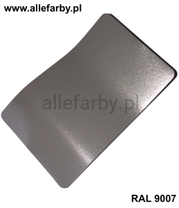 RAL 9007 Farba Proszkowa Poliestrowa Kolor Szare Aluminium Gładki Połysk P/S1/U/9007/2-171 Minimum 1 kg
