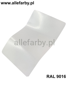 RAL 9016 Farba Proszkowa Poliestrowa Kolor Biały Gładki Połysk P/S1/U/43/8-339 Minimum 20 kg