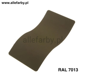RAL 7013 Farba Proszkowa Poliestrowa Kolor Brązowo-Szary Połysk P/S1/U/1474/8-355 Minimum 20 kg ( Farba do produkcji )