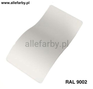 RAL 9002 Farba Proszkowa Poliestrowa Kolor Szaro-Biały Drobna Struktura Mat P/F5/U/P5735/8-356 Minimum 20 kg