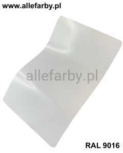 RAL 9016 Farba Proszkowa Poliestrowa Kolor Biały Gładki Połysk PE58AT9016189GLX Minimum 1 kg