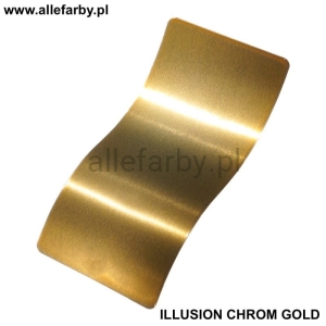 Fanta Chrom Farba Proszkowa Poliestrowa ILLUSION CHROM GOLD zestaw ( 2kg. farby )