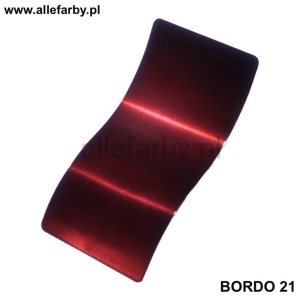 Transparent Bordowy Farba Proszkowa Poliestrowa Gładki Połysk BORDO 21 P/S1/U/BORDO21/2-513 Minimum 1 kg