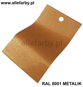 RAL 8001 Farba Proszkowa Poliestrowa Kolor Brązowo-Złoty Metalik Połysk P/S1/C/2476/8-393 Minimum 20 kg