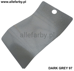 Farba Proszkowa Poliestrowa Kolor Szary Gładki Połysk DARK GREY 97 Minimum 1 kg