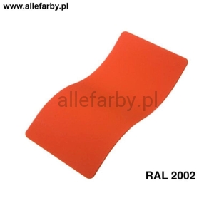 RAL 2002 Farba Proszkowa Poliestrowa Kolor Czerwono-Pomarańczowy Połysk P/S1/U/2002/7-369 Minimum 20 kg