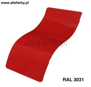 RAL 3031 Farba Proszkowa Poliestrowa Kolor Czerwony Ciemny Połysk P/S1/U/623/8-520 Minimum 20 kg ( Farba do produkcji )