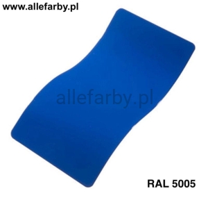 RAL 5005 Farba Proszkowa Poliestrowa Kolor Niebieski Sygnałowy Gładki Połysk P/S1/U/45/8-522 Minimum 20 kg 