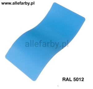 RAL 5012 Farba Proszkowa Poliestrowa Kolor Niebieski Świetlisty Gładki Połysk P/S1/U/144/8-525 Minimum 1 kg