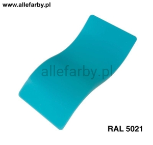 RAL 5021 Farba Proszkowa Poliestrowa Kolor Turkusowo-Morski Gładki Połysk P/S1/U/445/8-545 Minimum 20 kg  