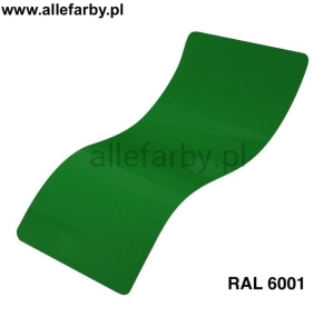RAL 6001 Farba Proszkowa Poliestrowa Kolor Zielony Szmaragdowy Gładki Połysk P/S1/U/121/8-546 Minimum 10 kg 