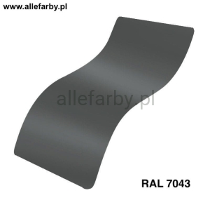 RAL 7043 Farba Proszkowa Poliestrowa Kolor Szary Ciemny Połysk P/S1/U/88/8-528 Minimum 20 kg  