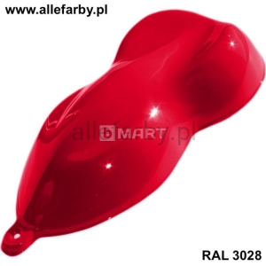 RAL 3028 Farba Proszkowa Poliestrowa Kolor Czerwony Czysty Połysk P/S1/U/3028/7-133 Minimum 20 kg