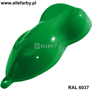 RAL 6037 Farba Proszkowa Poliestrowa Kolor Zielony Czysty Gładka Satyna P/S2/U/1337/8-215 Minimum 20 kg (Farba do produkcji )