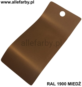 RAL 1900 Farba Proszkowa Poliestrowa Kolor Miedziany Mat PE10B+1900100CMX Minimum 1 kg