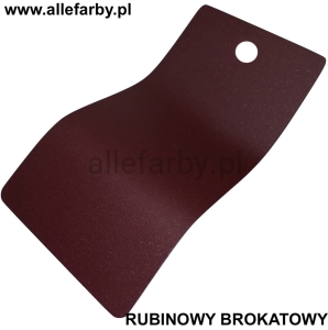 Farba Proszkowa Poliestrowa Kolor RUBINOWY BROKATOWY Drobna Struktura P/F5/U/1594/8-448 Minimum 10 kg 