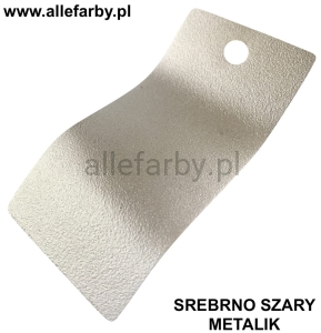 Farba Proszkowa Poliestrowa Kolor Srebrno-Szary Metalik Drobna Struktura P/F4/C/1585/8-118 Minimum 20 kg