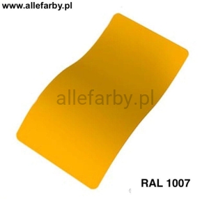 RAL 1007 Farba Proszkowa Poliestrowa Kolor Żółty Narcyzowy Gładki Mat P/S4/U/1007/7-356 Minimum 1 kg