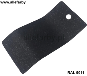 RAL 9011 Farba Proszkowa Poliestrowa Kolor Czarny Metaliczny Drobna Struktura Mat P/F5/C/1165/8-136 Minimum 20 kg