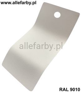 RAL 9010 Farba Proszkowa Poliestrowa Kolor Biały Alpejski Drobna Struktura P/F5/U/1632/8-163 Minimum 1 kg