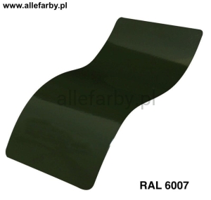 RAL 6007 Farba Proszkowa Poliestrowa Kolor Oliwkowy Ciemny Gruba Struktura P/T2/U/2580/8-172 Minimum 20 kg  