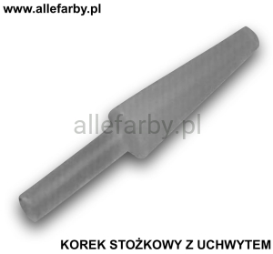Korek Stożkowy Silikonowy Z Uchwytem 6,35 mm/3,18 mm - Dedykowany Do Malowania Proszkowego op. 1000 szt.
