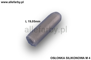 Osłonka Silikonowa M 4 Długość 19,05mm Dedykowana Do Malowania Proszkowego op. 100szt.