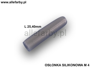 Osłonka Silikonowa M 4 Długość 25,40mm Dedykowana Do Malowania Proszkowego op. 500szt. 